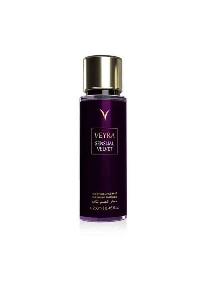 VEYRA Dark Amour Fine Fragrance Mist, 250ml, Long-Lasting Body Mist & VEYRA Passion Pulse Fine Fragrance Mist, 250g, Long-lasting Body Mist & VEYRA Sensual Velvet Fine Fragrance Mist, 250ml, Luxurious Body Mist with Earthy Notes & VEYRA Lust Whisper Fine Fragrance Mist 250ml – Long-Lasting Body Mist for Women & Men with Fruity & Floral Notes | Lightweight Daily Perfume Spray | Paraben-Free | Elegant Bottle for Travel or Vanity Bundle - Image 4